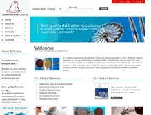 Tablet Screenshot of falcon-grinding.com